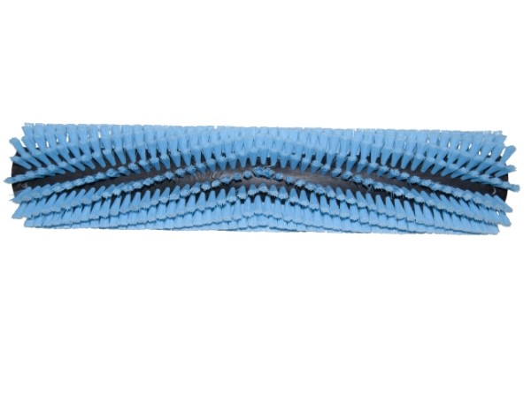 Bürstwalze/Walzenbürste - 500/100 mm/16R V-Besatz - PP (Polypropylen) 0,30 mm blau