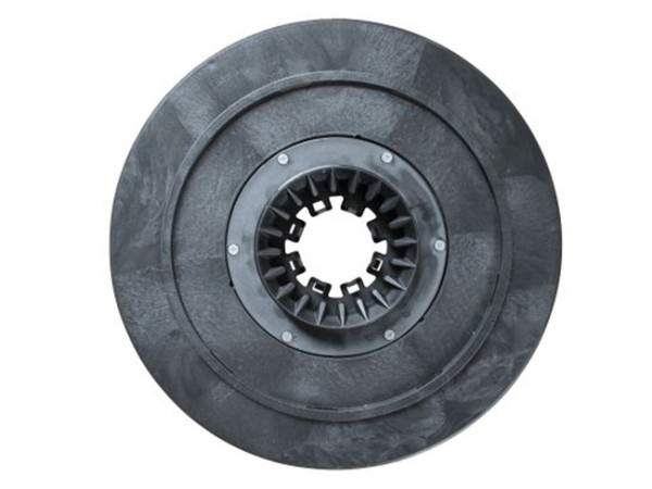 Schrubbbürste - Ø 405 / 430 mm - 17 ", Poly 0,6 mm glatt weiß