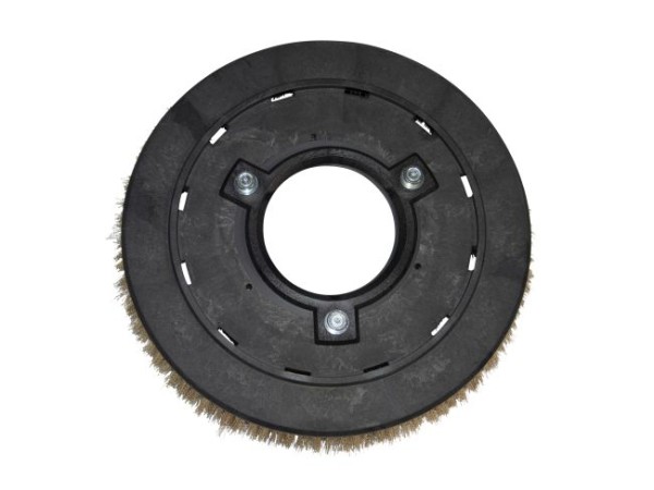 Tellerbürste - Ø 440 / 465 mm - 18 ", Messingdraht 0,3 mm gewellt