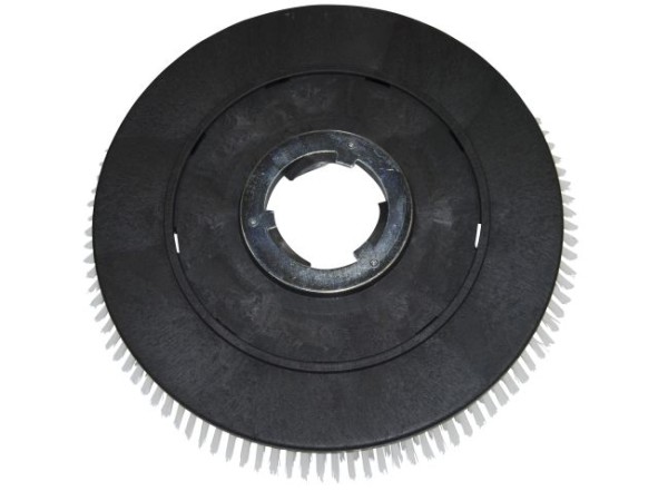 Schrubbbürste - Ø 460 / 500 mm - 19 ", Poly 0,75 mm glatt weiß