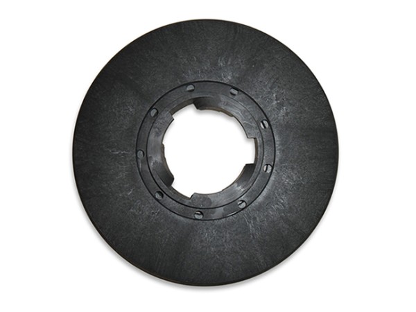 Schrubbbürste - Ø 330 / 355 mm - 14 ", Poly 0,6 mm glatt weiß