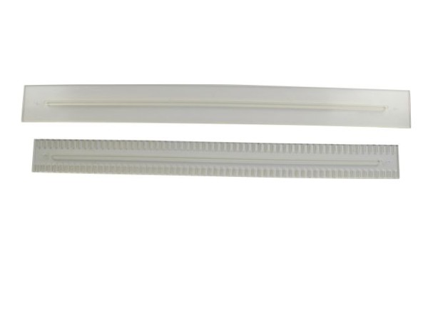 Sauglippensatz vorne und hinten, 726 x 68 mm / 790 x 77 mm, Polyurethan transparent