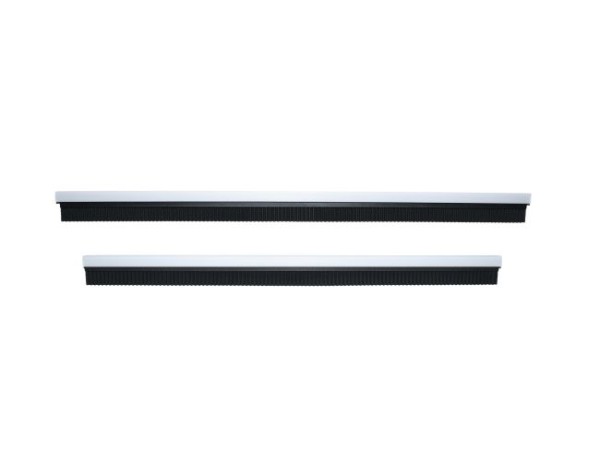 Sauglippensatz mit Plastikleiste, 365 x 21 mm und 320 x 21 mm, Perbunan schwarz/ölbeständig