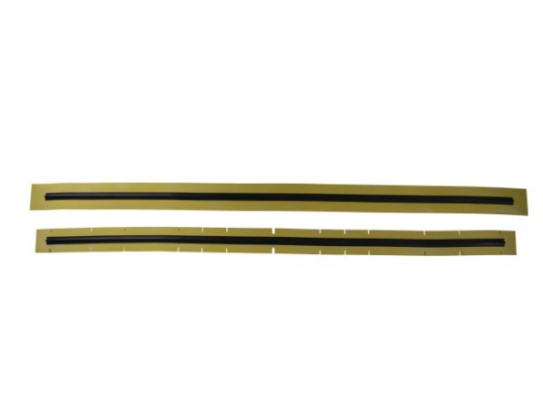 Sauglippensatz vorne und hinten, 1380 x 68 mm / 1444 x 77 mm, Nanorade - Farbe gelb mit schwarzem St