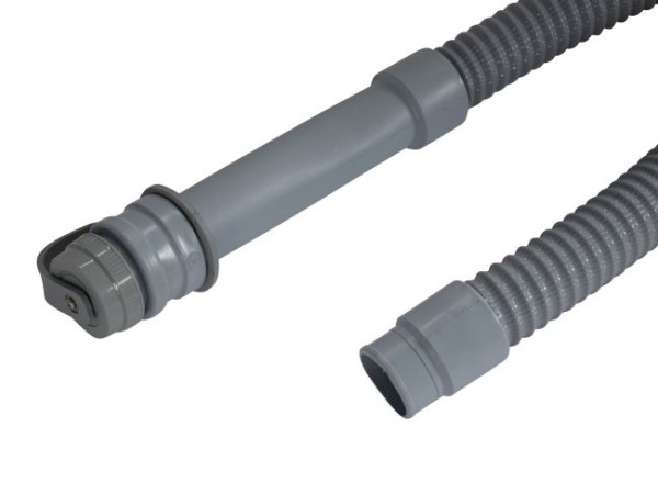 Ablassschlauch NW 38, Länge 970 mm, Farbe grau