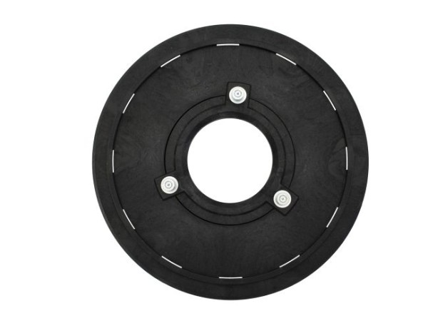 Schrubbbürste - Ø 430 / 460 mm - 18 ", Poly 0,75 mm glatt weiß