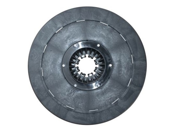 Schrubbbürste - Ø 480 / 510 mm - 20 ", Poly 0,6 mm glatt weiß